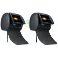 Headrest DVD Player 9 inch with FM Games and Zipper Cover(1 Pair)