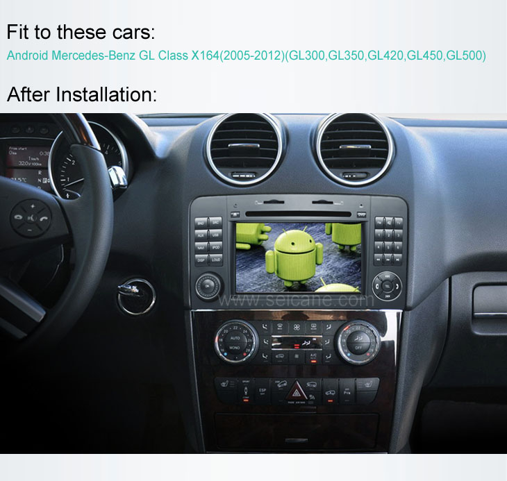 Android Mercedes-Benz GL Class X164 car dvd after installation